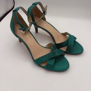 kelly green dress sandals Kelly Green Cutout Flat Sandals - All Sandals main image 1